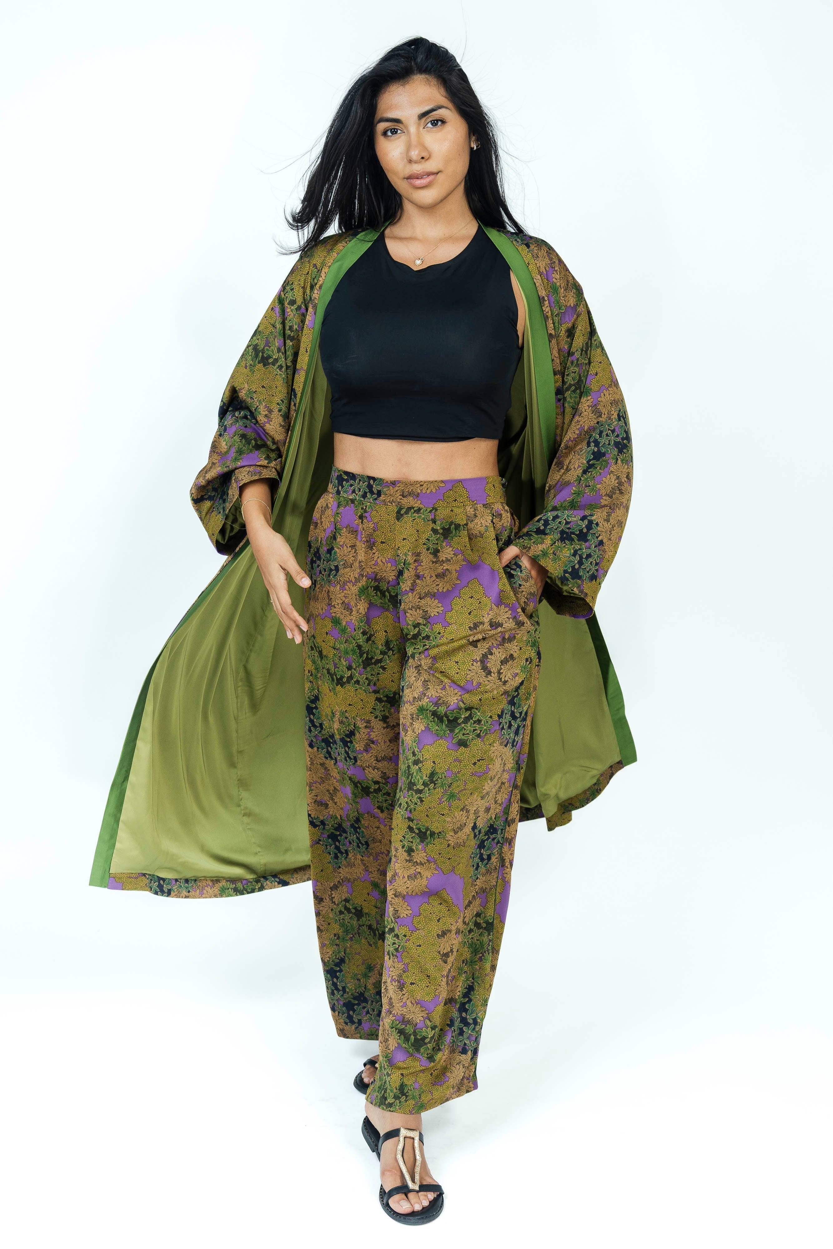 100% Silk Matching Sets | Kimono + Pants, Handmade & Limited Edition