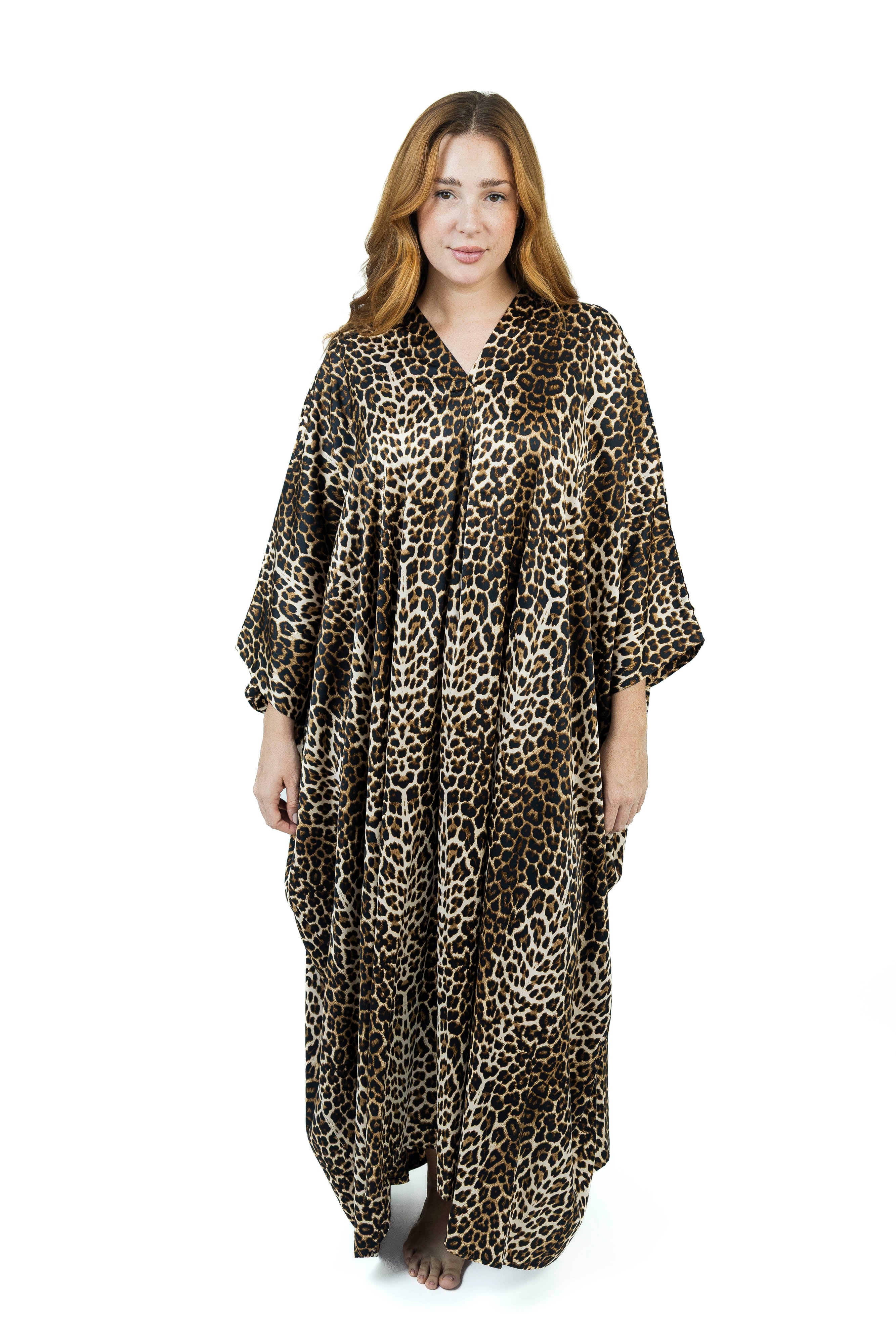 Leopard Print Silk Dress