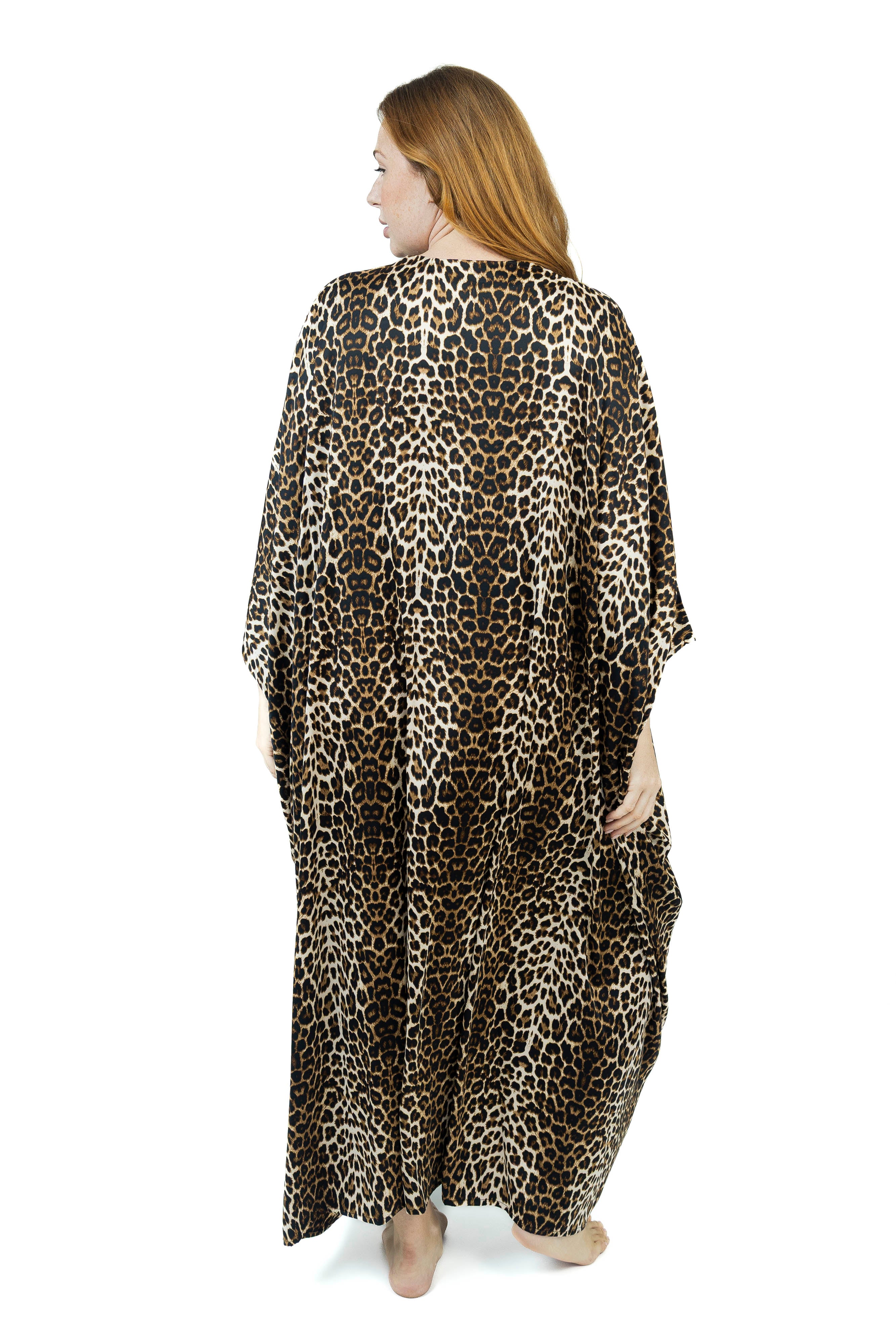 Leopard Print Silk Dress