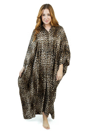 Leopard Print Silk Dress