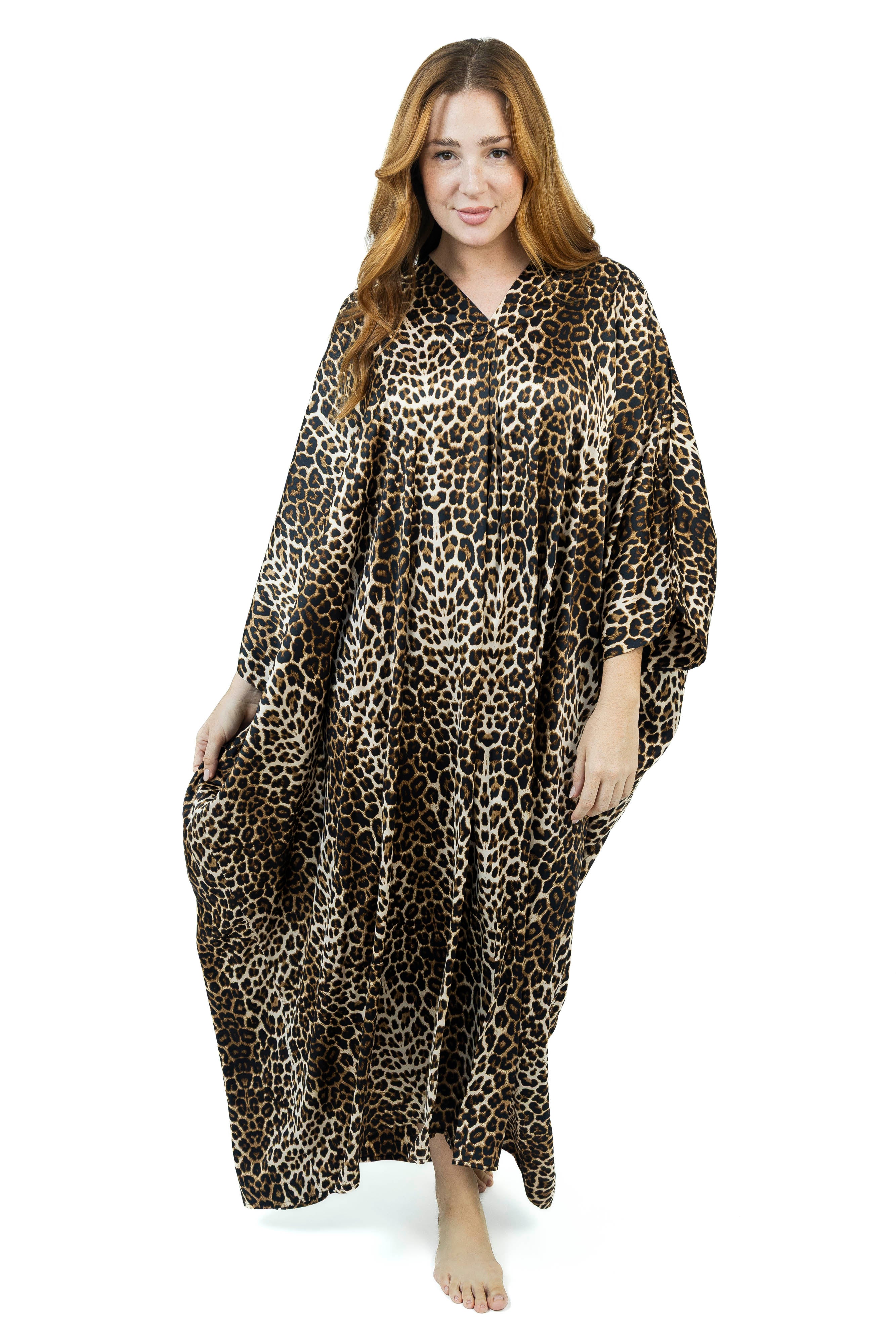 Leopard Print Silk Dress