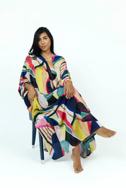 ColorMuse Silk Dress