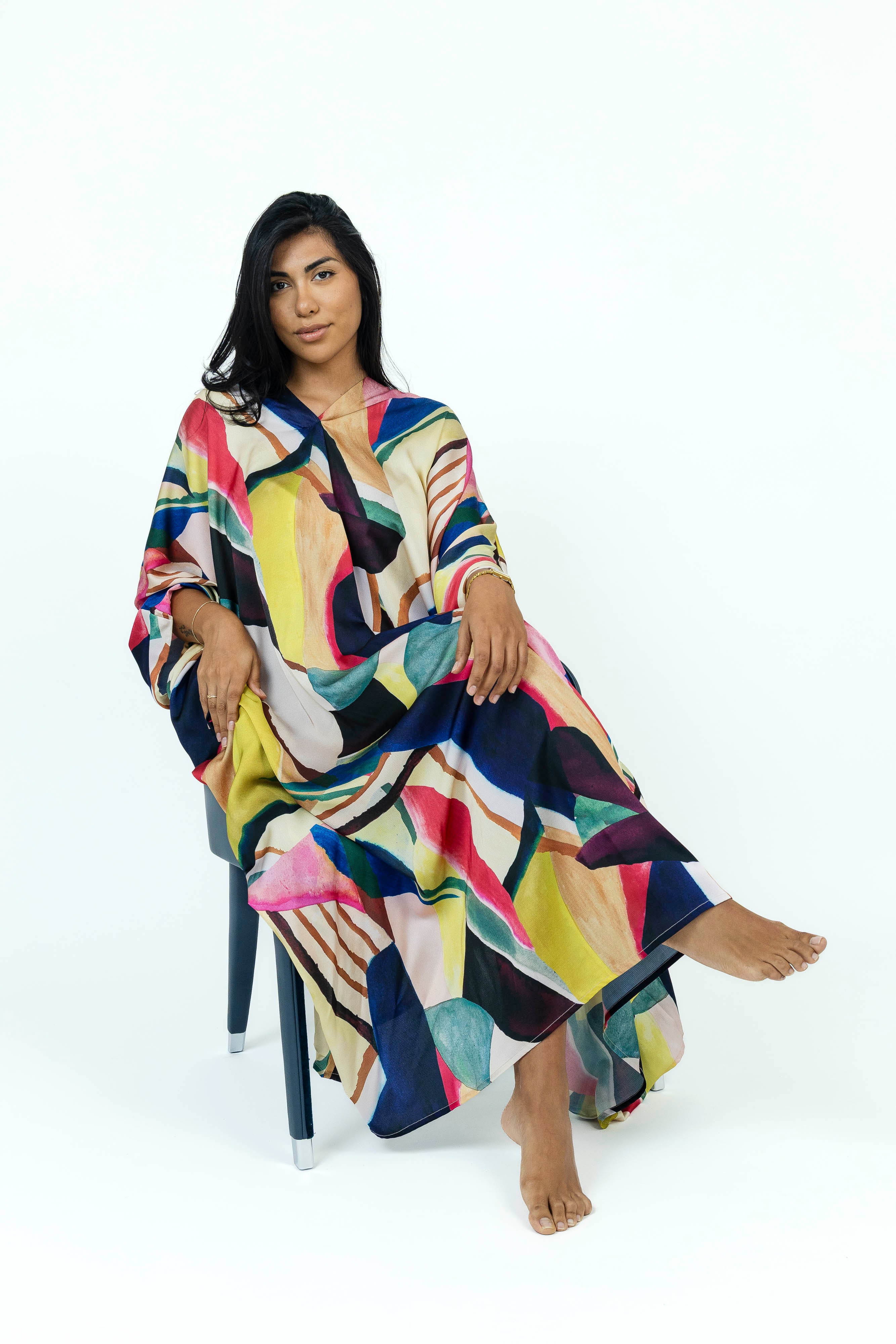 ColorMuse Silk Dress