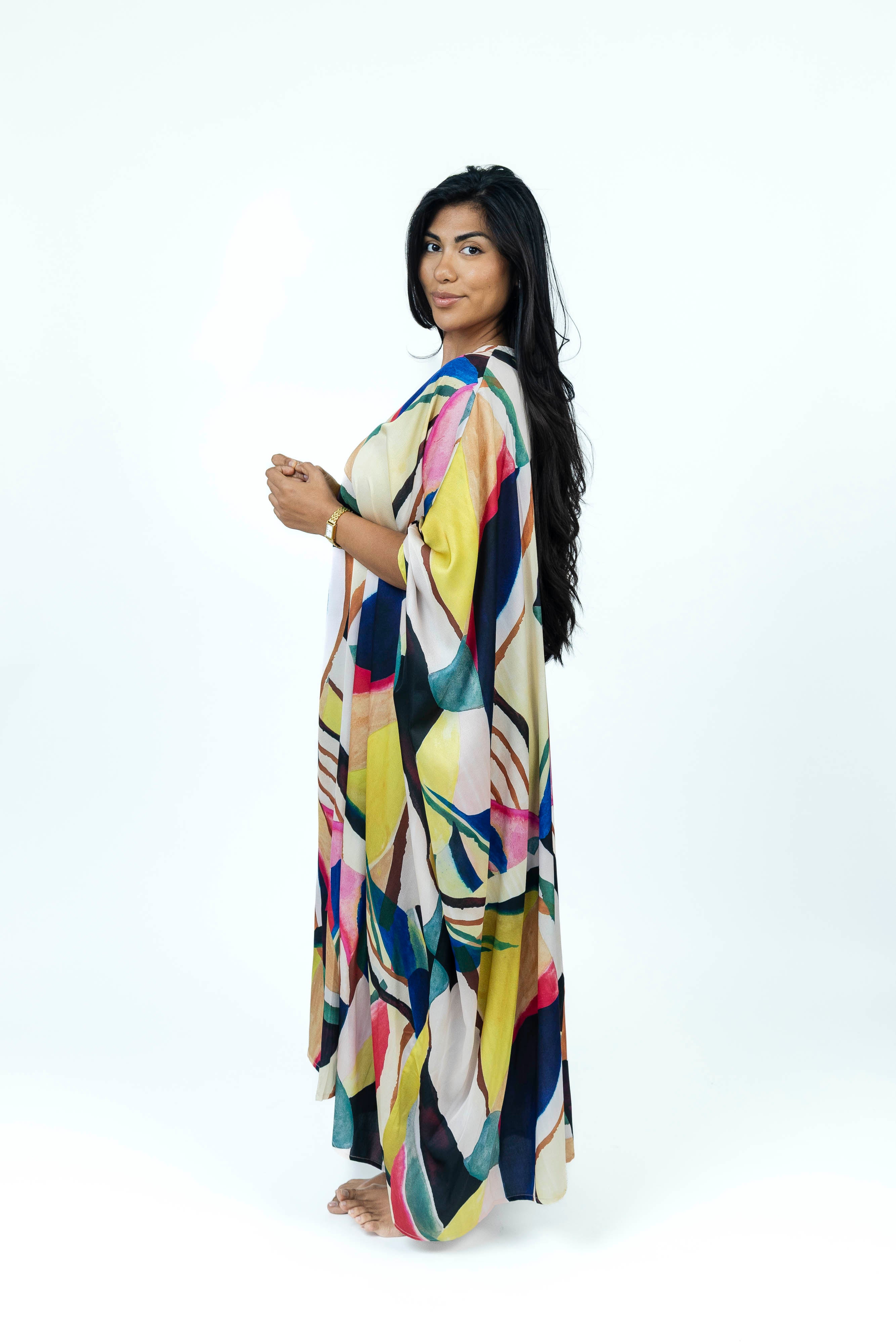 ColorMuse Silk Dress