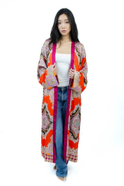 FireOpal Silk Kimono