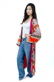 FireOpal Silk Kimono