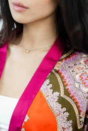 FireOpal Silk Kimono
