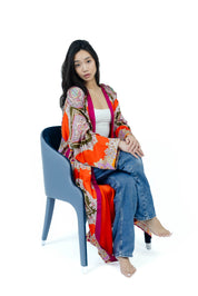 FireOpal Silk Kimono