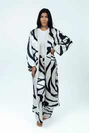 Inkstroke Silk Kimono