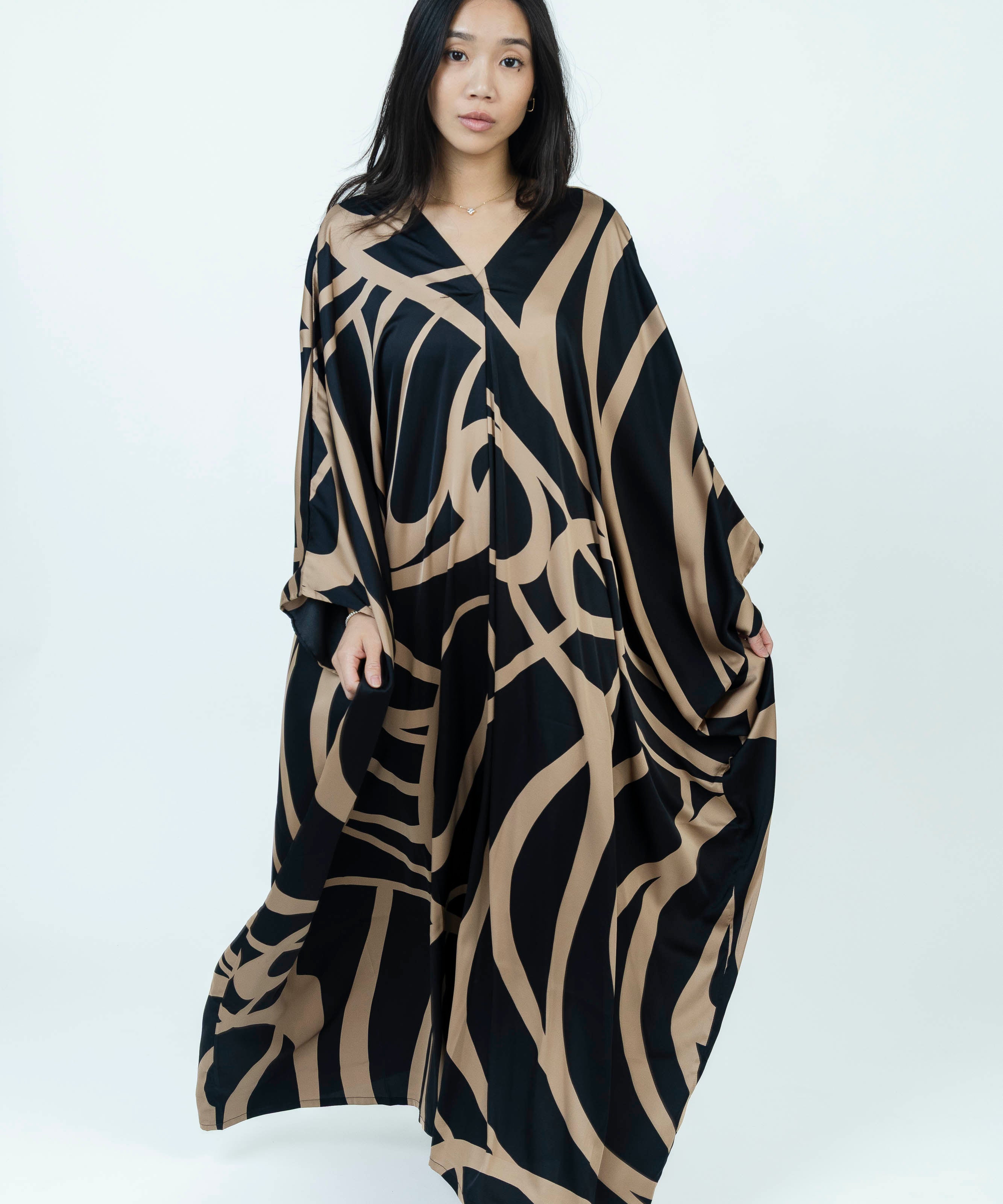 silk dresses design Double V Slip Dress in Silk Charmeuse VOZ Apparel