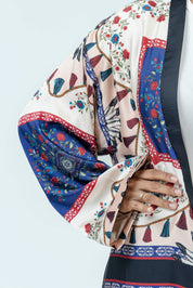 Tassel Bloom Silk Kimono