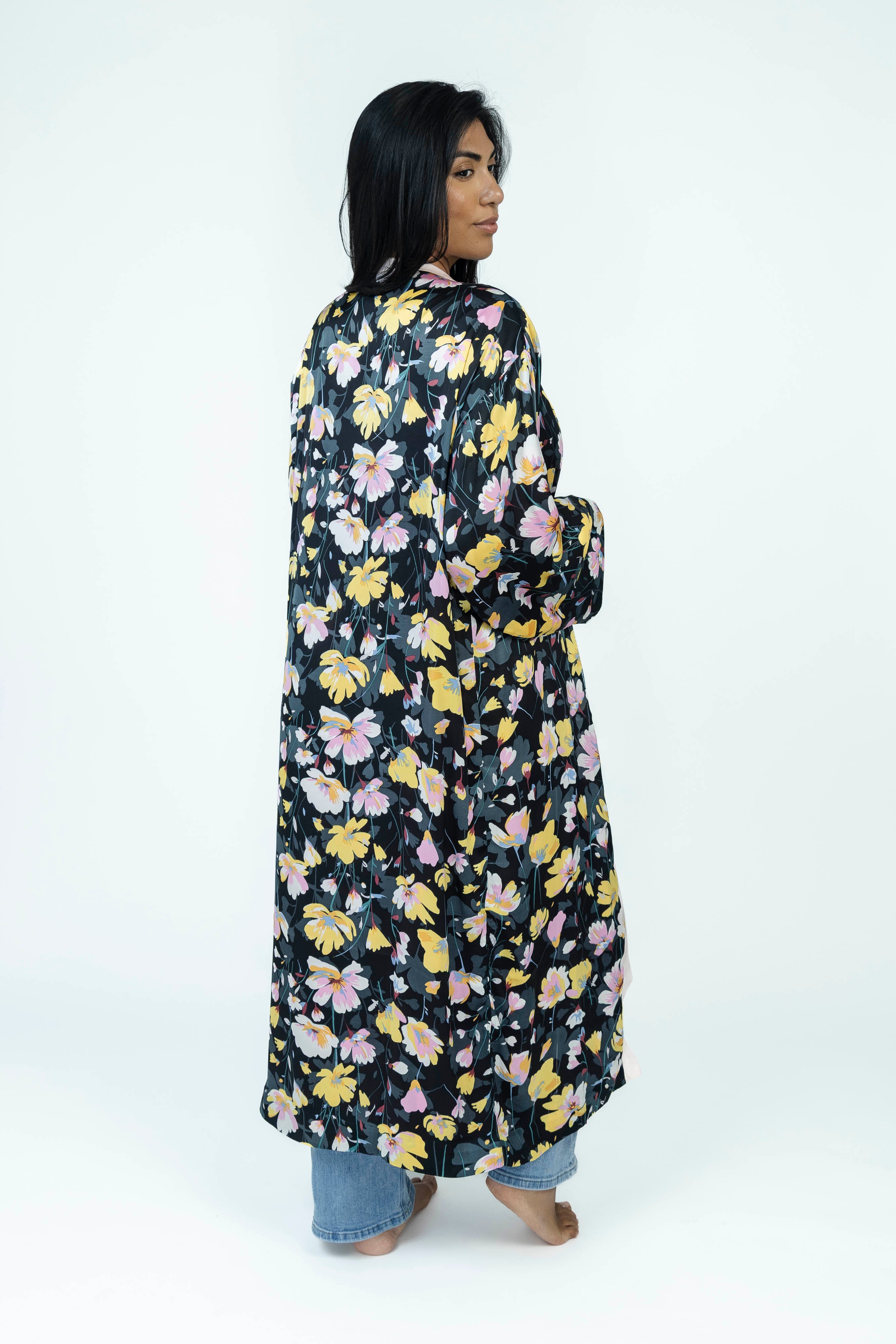 RoséFlora Silk Kimono