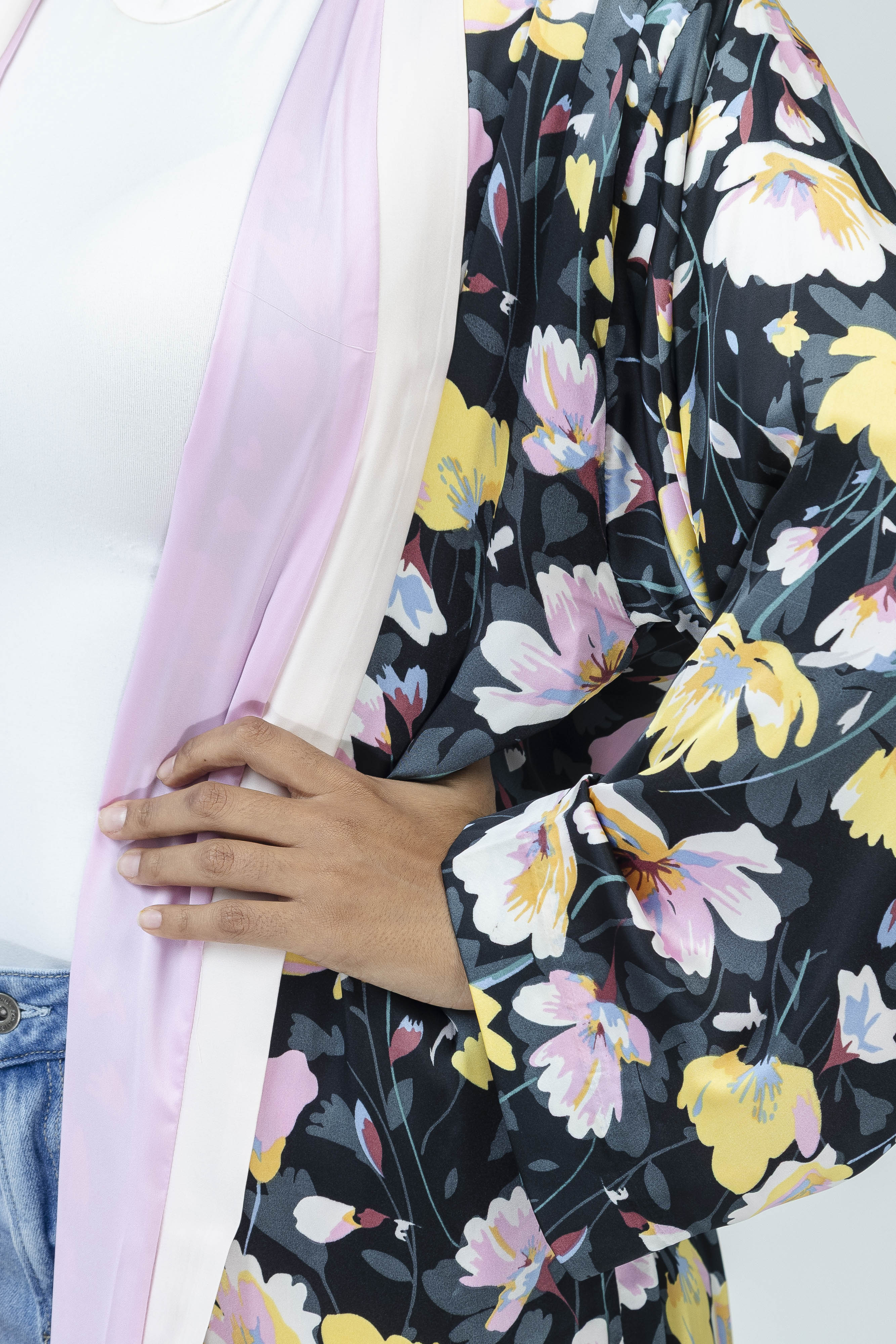 RoséFlora Silk Kimono