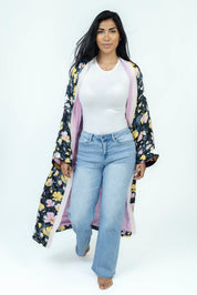 RoséFlora Silk Kimono