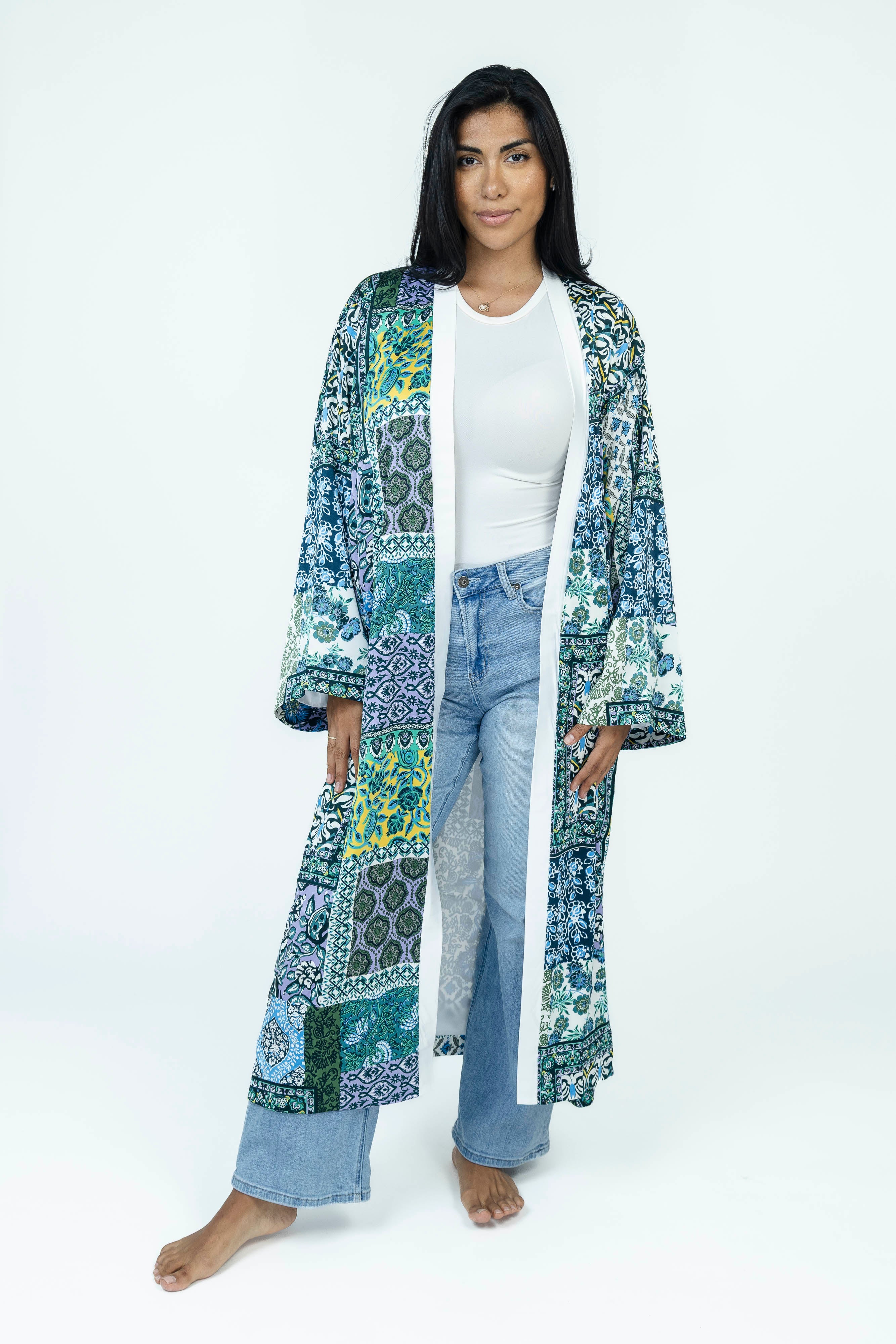 Patchwork Silk Kimono