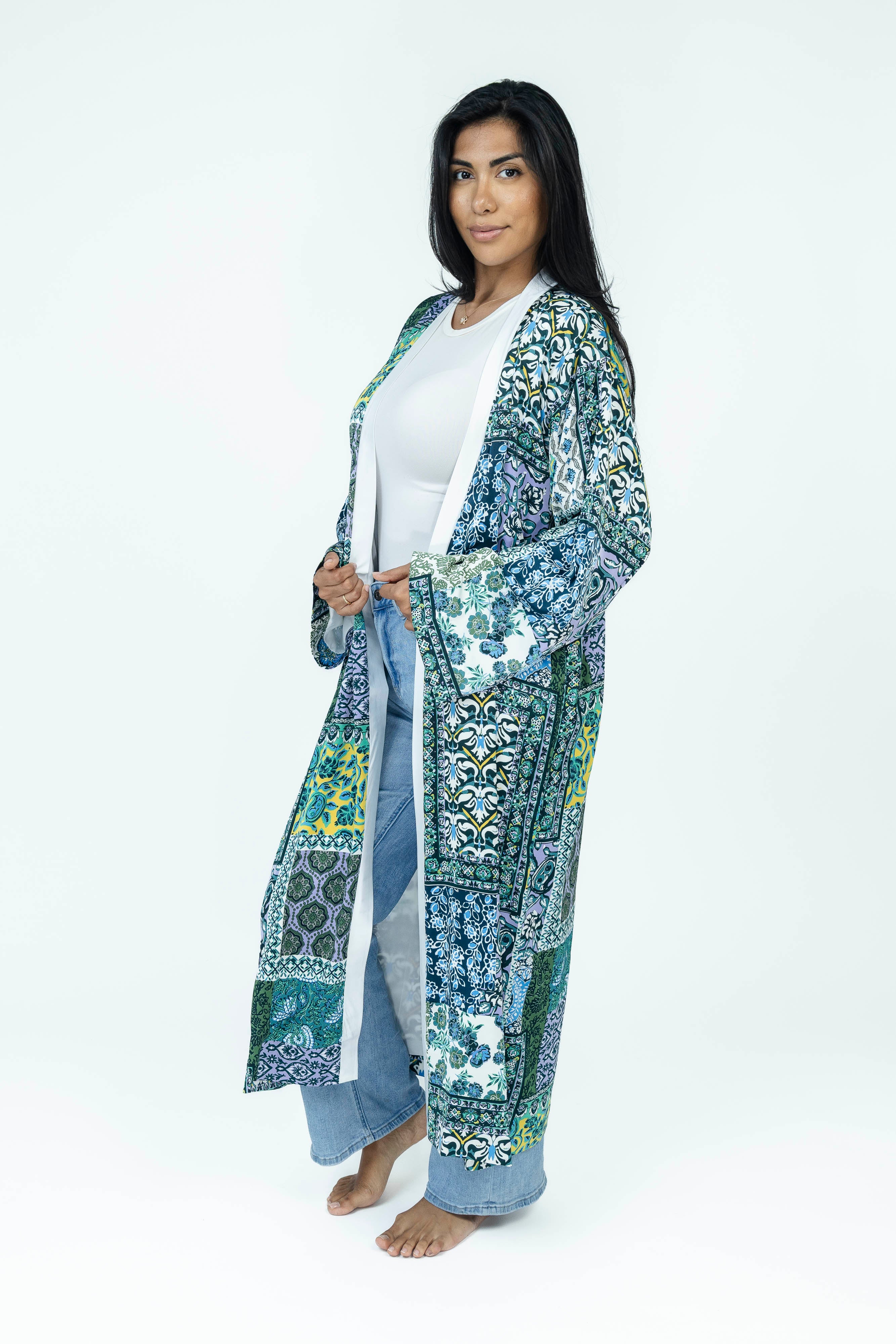 Patchwork Silk Kimono