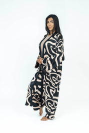 DuneContour Silk Set | Kimono + Pants