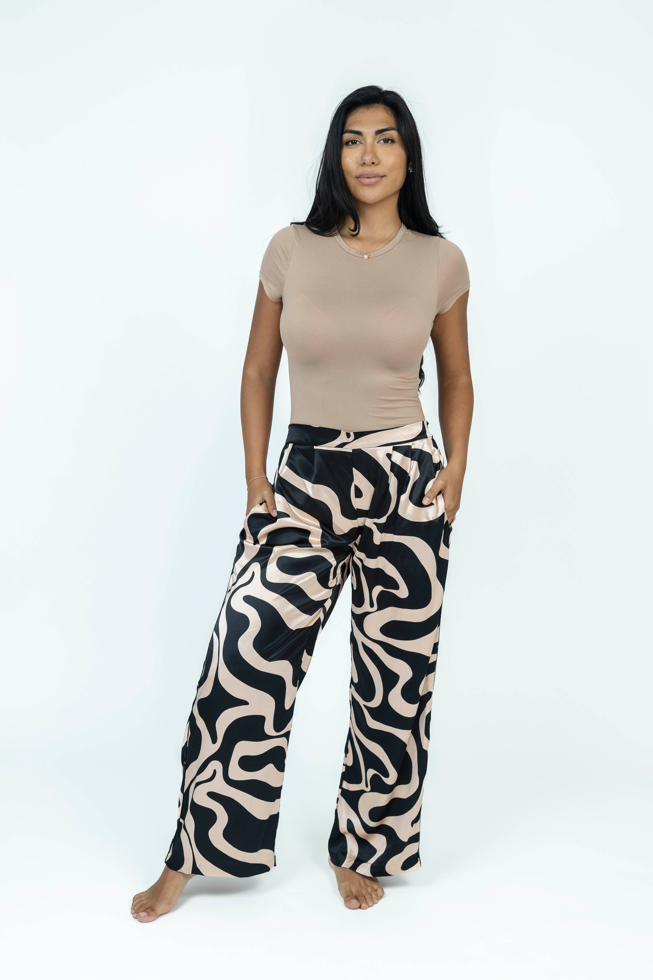 DuneContour Silk Set | Kimono + Pants