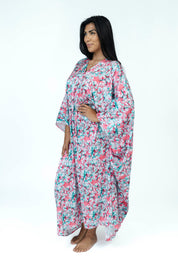 BloomMist Silk Dress