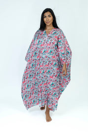 BloomMist Silk Dress