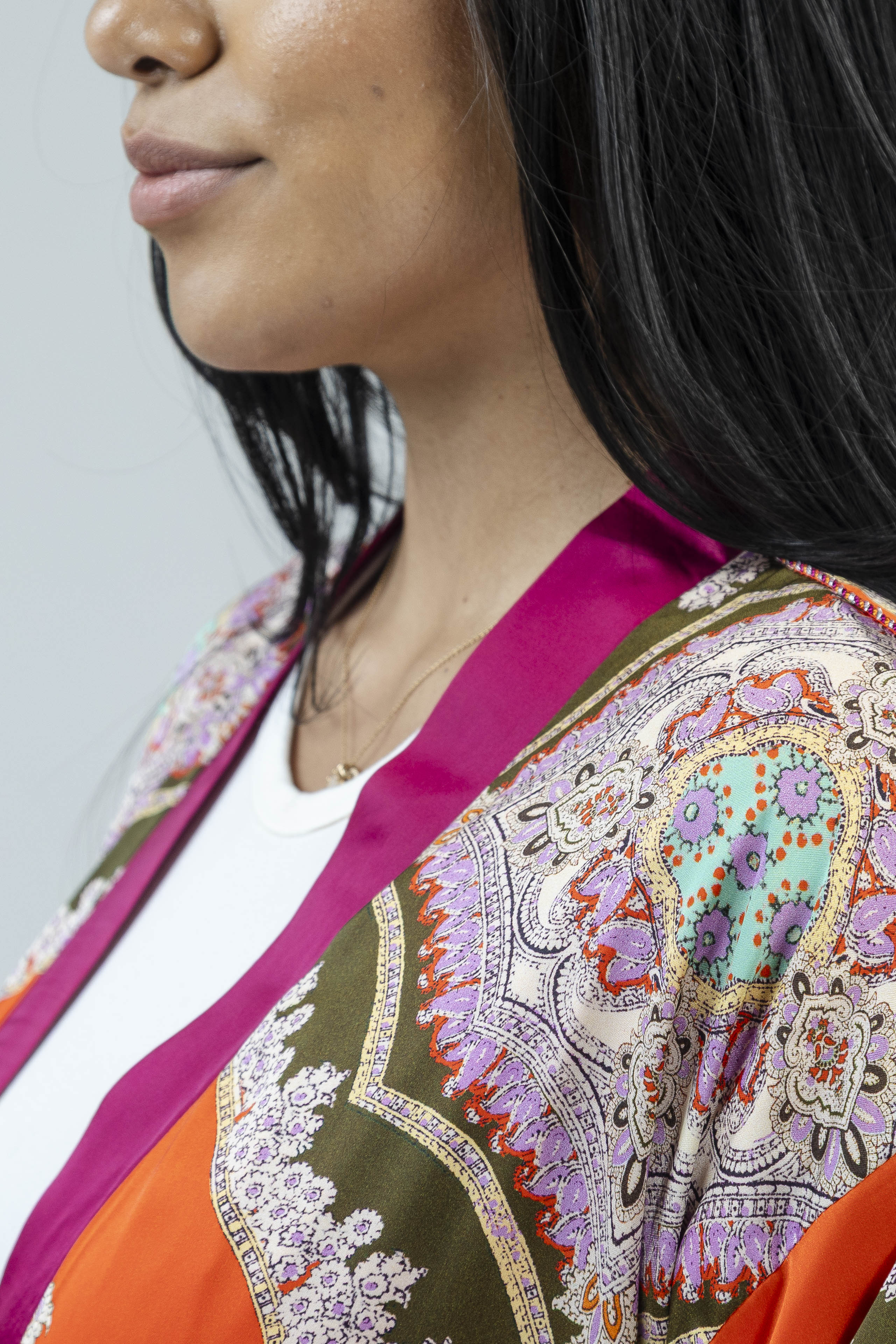 FireOpal Silk Kimono