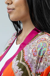 FireOpal Silk Set | Kimono + Pants