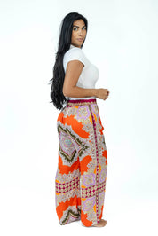 FireOpal Silk Set | Kimono + Pants