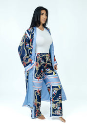 Nautical Knot Silk Kimono