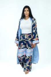 Nautical Knot Silk Kimono