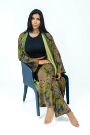ForestViolet Silk Kimono