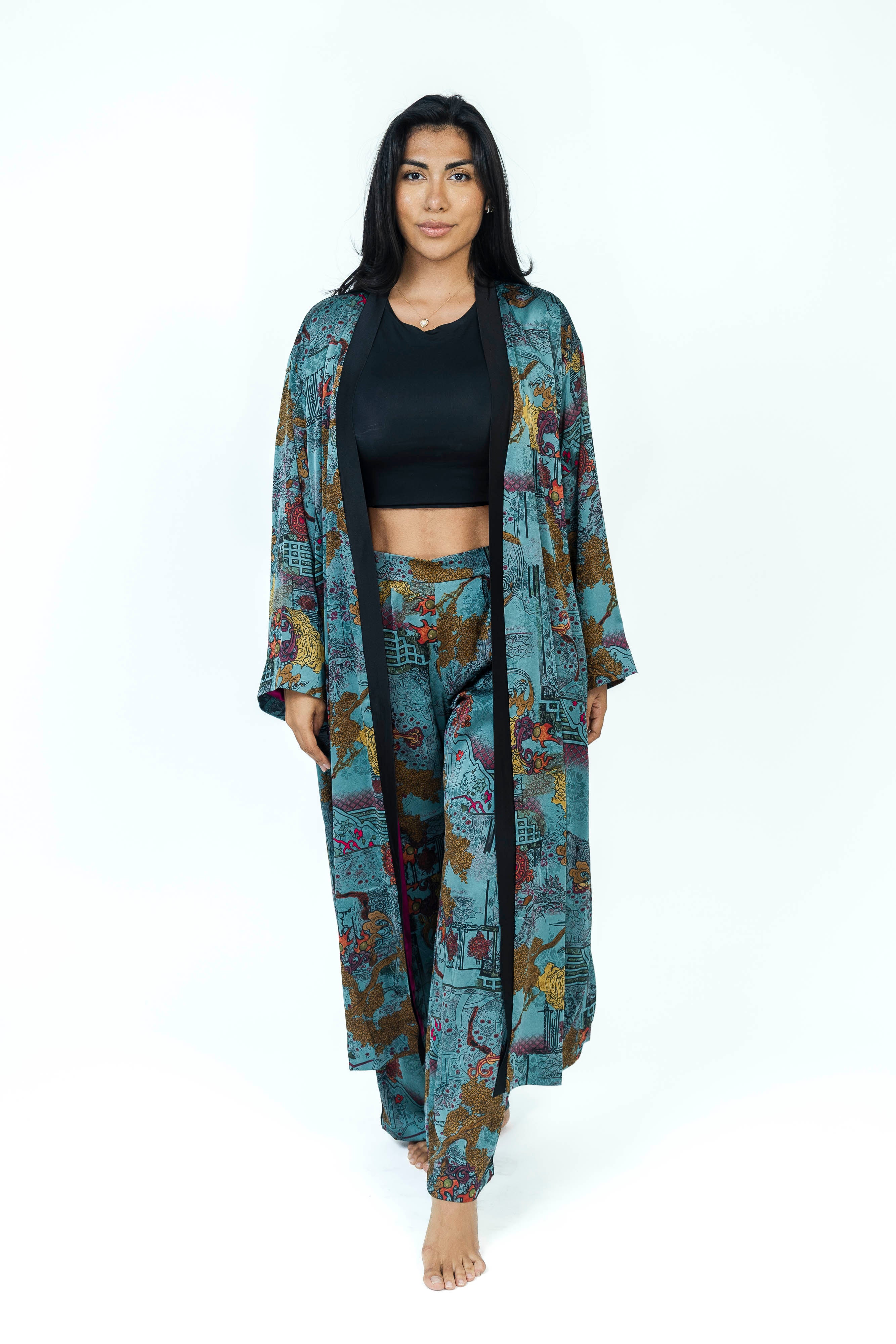 Moonfire Silk Kimono