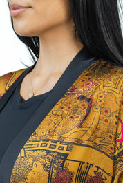 Imperial Terra Silk Set | Kimono + Pants