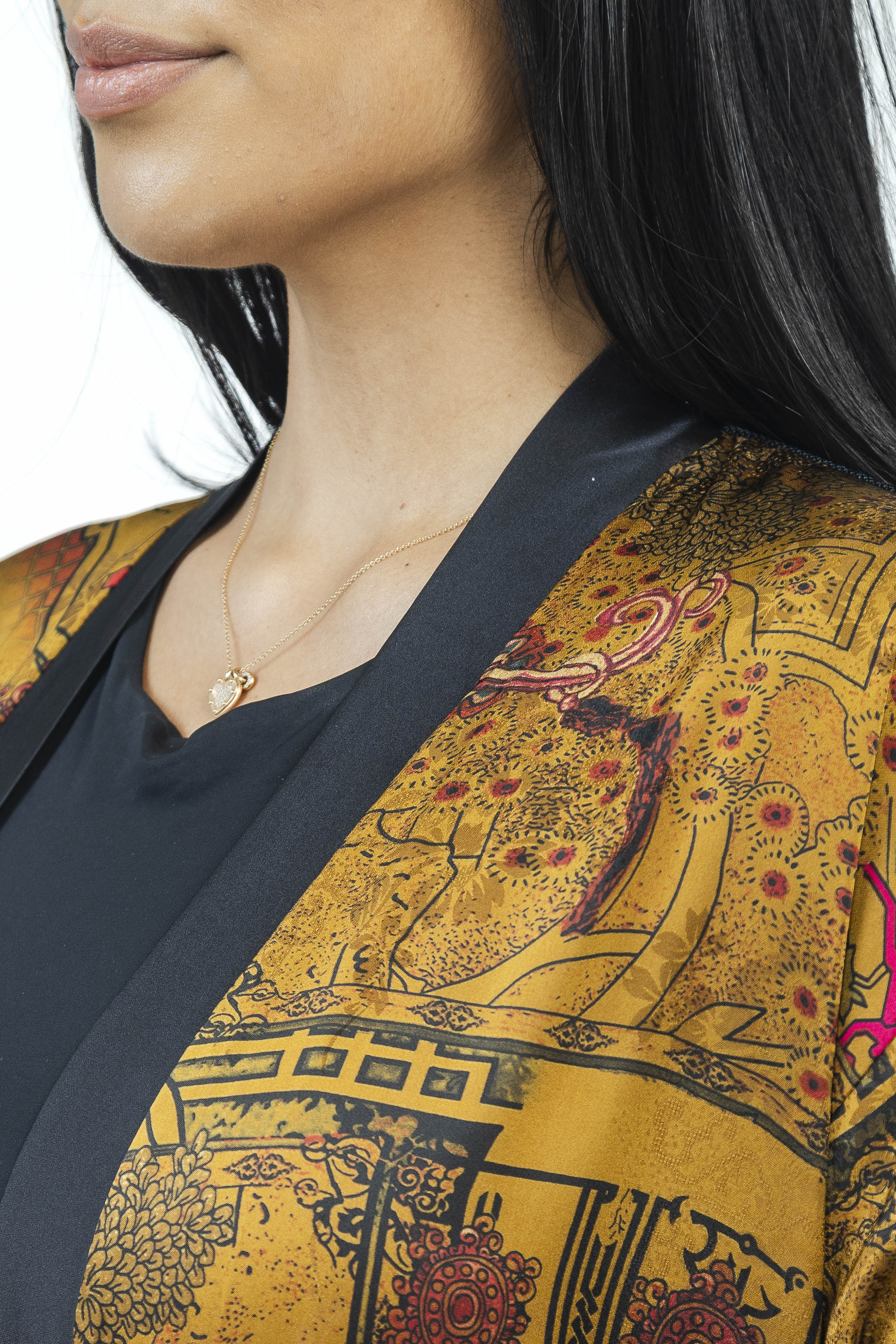 Imperial Terra Silk Set | Kimono + Pants