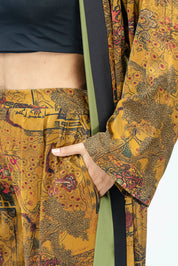 Imperial Terra Silk Set | Kimono + Pants