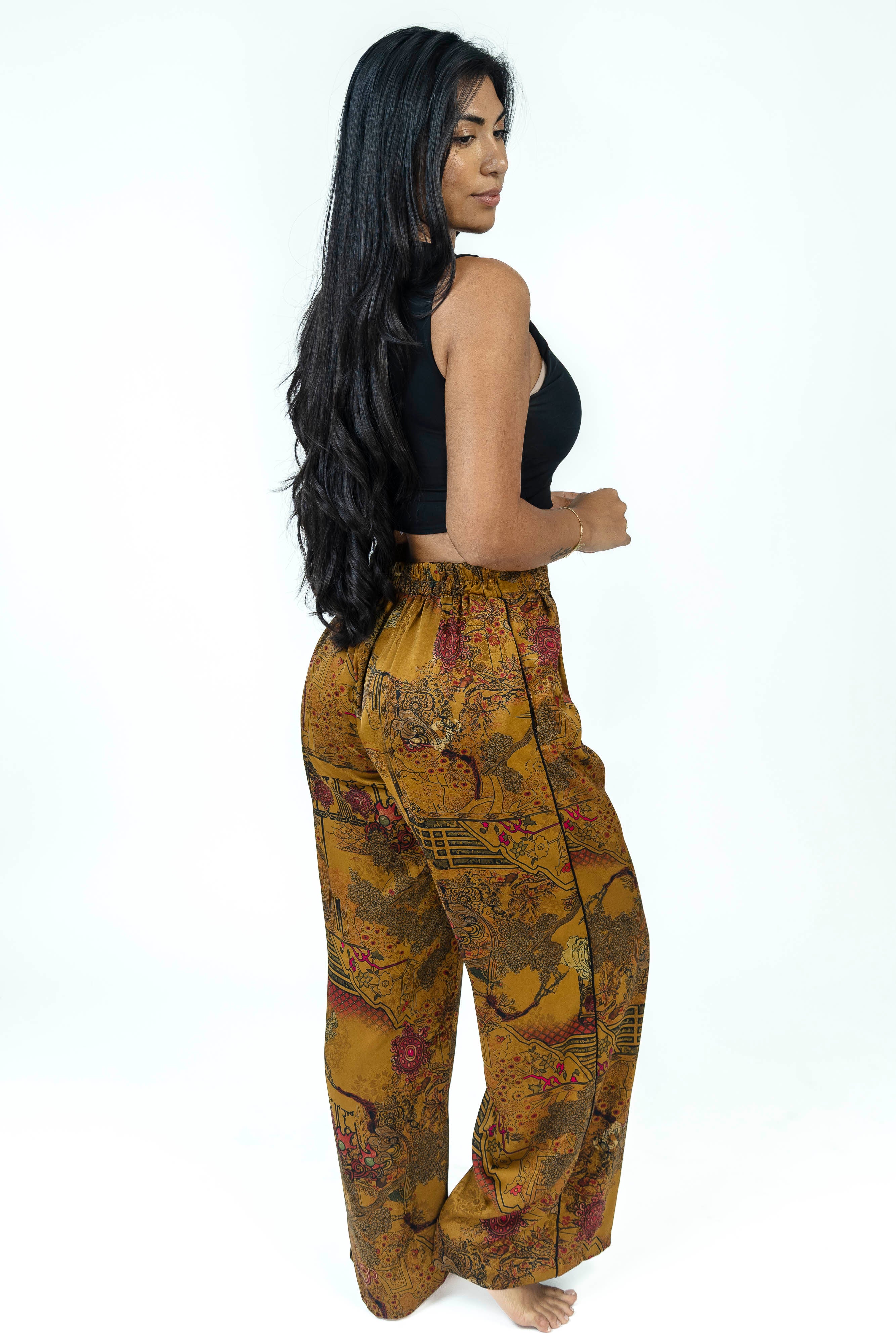 Imperial Terra Silk Set | Kimono + Pants