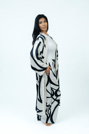 Inkstroke Silk Kimono