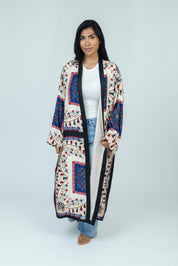 Tassel Bloom Silk Kimono