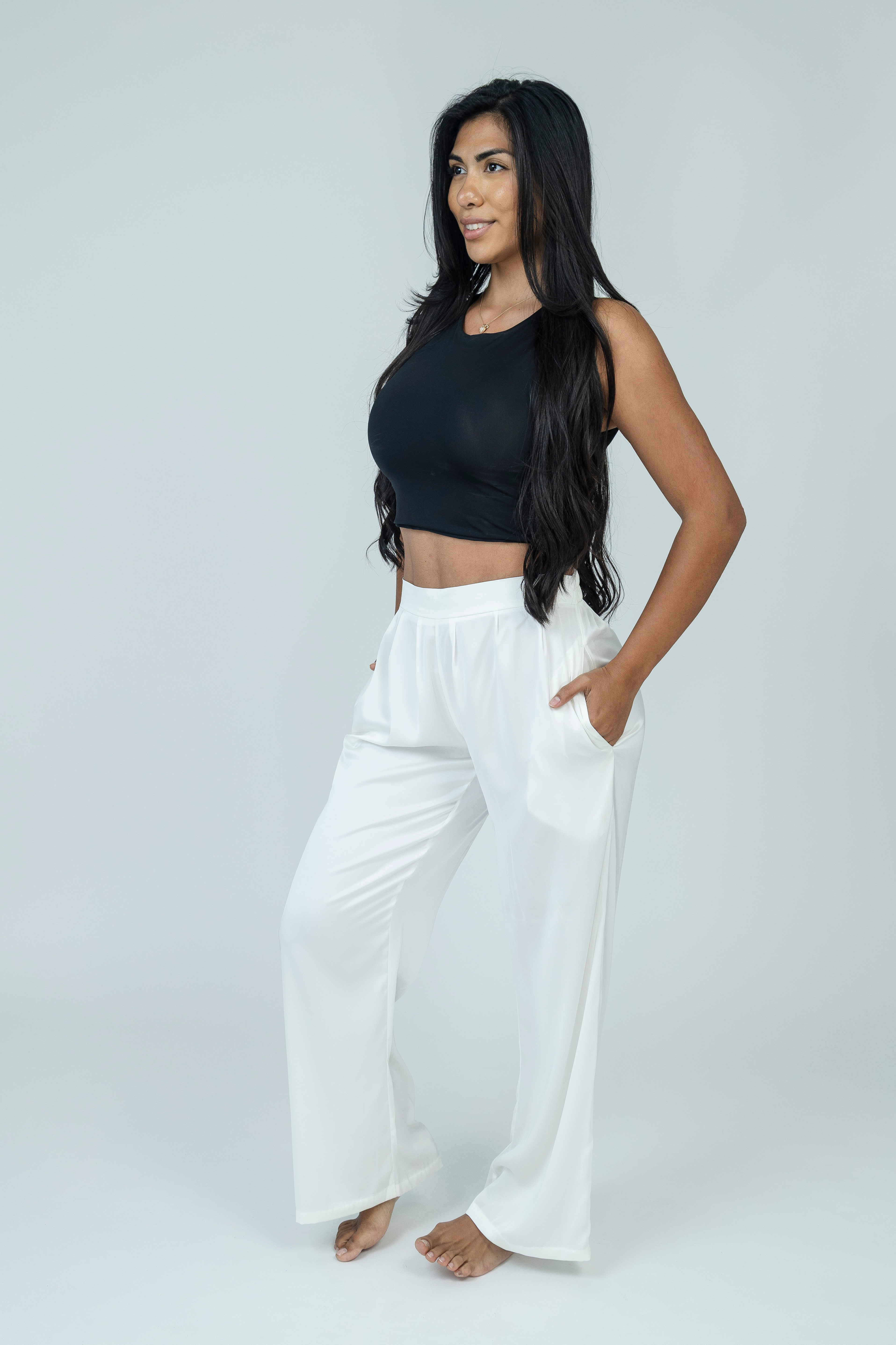 SoftCloud Silk Pants